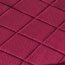 Collections Etc Quilted Memory Foam Cushioned Chair Pads with Ties - Set of 2, Burgundy