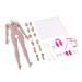 Flameer 1:6th Super-Flexible Female Stainless Steel Body with Hands Feet for Phicen Figure Doll Toy New Wheat Skin