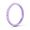 Enso Rings Stackable Pyramid Silicone Wedding Ring – Hypoallergenic Unisex Stackable Wedding Band – Comfortable Minimalist Band – 2.5mm Wide, .8mm Thick Lavender. Size: 6