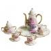 8pcs Dining Ware Porcelain Tea Set Dish Cup Plate 1/6 Dollhouse Miniature -Pink Rose