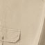 Collections Etc Women's Elastic Waist Cargo Pocket Capri Pant, Khaki, Large