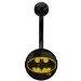 DC Comics Officially Licensed Batman Logo Navel / Belly Ring, 316L Surgical Stainless Steel