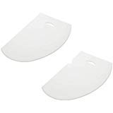 2 X Ateco Large Plastic Bowl Scraper/Smoother