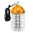 Hyperikon 80W LED Temporary Work Light Fixture, 9600 Lumens, Orange Construction Drop Light, LED High Bay Lighting, UL IP65 Waterproof, 5000K