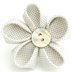 Smart Man Men's Lapel Flower Handmade Boutonniere Pin for Suit - White