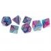 Dovewill Set/7pcs 1.6cm/0.62'' Polyhedral Dice D20 D12 D10 D8 D6 D4 Table Games for Dungeons & Dragons DND MTG RPG Toys Gift Purple Blue