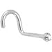 14k White Gold 1.5mm (0.015 cttw) Genuine Diamond Right Nostril Screw 20 Gauge