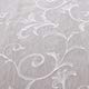 Floral Embroidery Sheer Curtains White 45 Inch Length, Vintage Rod Pocket Voile Drapes for Living room, Bedroom, Window Treatments Semi Crinkle Curtain Panels for Villa, Parlor, Set of 2, 52"x 45".