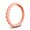 Enso Womens Braided Silicone Ring Peach Size: 6