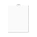 Avery Avery-Style Preprinted Legal Bottom Tab Divider, Exhibit H, Letter, White, 25/PK