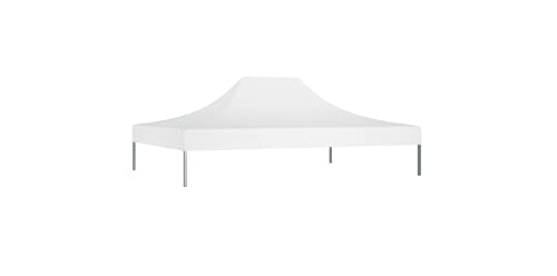 Partyzelt-Dach 4,5x3 m Weiß 270 g/m² Gartenbauten Pavillon-Rahmen Dächer für Pavillions stabil – Bild 4