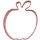 Wilton Metal Cookie Cutter, 3-Inch, Apple