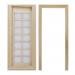 Dollhouse Miniature Wooden Door Furniture Model DIY 14 Squares Unpainted