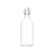 IKEA - KORKEN Bottle with stopper, clear glass (X2)
