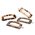 France Luxe Rounded Cutout Rectangle on Tige Boule