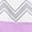 Grey and Purple Chevron Window Valance by The Peanut Shell - 100% Cotton