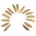 Pack of 12 Natural Goose Feather 15-20CM/5.9-7.9inch Party Decoration Gold