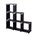 Wishwill Cube Storage Organizer, 6 Cube Modular Shelves Storage Organizer, DIY Closet Storage Rack for Books Clothes Toys Shoes Arts(Black)