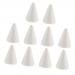 Jili Online 10 Pieces Cone Shape Styrofoam Foam Craft Creative DIY Handmade Party Decoration