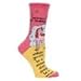Blue Q Women's Funny Crew Socks ~ Always Be A Unicorn. (fit shoe size 5-10)