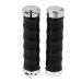 SM SunniMix 1 Pair Bike Handlebar Grips Anti-Slip Bicycle Handle Grip with Dual Lock, Bike Grip for Scooter Cruiser Tricycle Mountain Road Urban Foldable Bike – Blackthumb 1