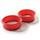 Norpro, Red 3898 5 Inch Silicone/Glass Bottom Cheesecake Pans, Set of 2