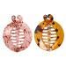 Fenteer 2pcs Chic Women's Banana Fish Hair Clips Comb Grip Clasp Plastic Ponytail Holder Red Brown