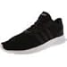 adidas NEO Women's Lite Racer W Running Shoe, black/black/White, 7 M US