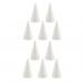 Homyl 10 Pieces Novelty Styrofoam Foam Ornament Cone Shaped DIY Kid Crafts Party Decoration