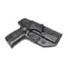 Rounded IWB Holster Fits: S&W SD9VE SD40VE Holster - LH - Black Kydex - Concealment Express - American Made
