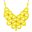 Jane Stone Fashion NecklaceTessellate Necklace Net Statement Beaded Jewelry Bib Jewellery for Women Party Gift(Fn0511-Yellow)
