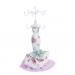 Mermaid Lady Mannequin Jewelery Display Tree Stand Holder Bow w/Floral Print