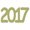 Confetti Year 2017 Gold - 2 Half Oz Pouches (1 oz) FREE SHIPPING --- (7282)