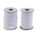 Baosity 50 Yards Snap Popper Tape Fasten Sew Ribbon Invisible for Duvet Pillow Cover - White