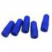 MagiDeal 5pcs Bicycle Presta Wheel Rims Tyre Stem Air Valve Caps Dust Cover - Blue