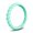 Enso Rings Stackable Braided Silicone Wedding Ring – Hypoallergenic Unisex Stackable Wedding Band – Comfortable Minimalist Band – 2.5mm Wide, .8mm Thick (Turquoise, Size 7)