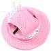 Small Pet Dog ppy Cat Kitten Princess Mesh Strap Hat Cap Sunbonnet-Pink