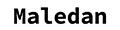Maledan store logo