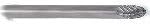 Carbide Cutter - Tree Radius End, 1/8" dia., with Chip Break #46-19907