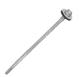 115 mm Self-drilling Screw for Metal with Washer Aluminium/EPDM of Hex Head Carbon Steel Self Drilling Screws in SQ Ceramic Coating Fastening Screws for Wall Sandwich Panels <12mm Pack of 25 pcs
