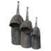 African Gankogui Bell Set - Iron Double Cow Bell - Set of 3, Large Medium and Small from Ghana
