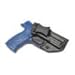 Rounded IWB Holster Fits: S&W M&P 4.25 in Holster - RH - Black Kydex - Concealment Express - American Made