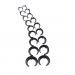 9 Pairs Black Acrylic Tunnel Spiral Taper Ear Stretcher Expander Plugs