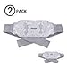 NEWGO Ice Pack for Back Pain Relief, 2 Pack Hot or Cold Gel Cold Packs with Plush Backing for Lower Back Injuries, Sciatic Nerve, Tailbone Pain -Gray