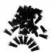 Jili Online 50pcs Corset Garter Belt Grips Suspender Ends Hosiery Stocking Clips - Black, 1531mm