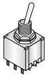 Toggle Switches 3PDT ON-OFF-ON, (Pack of 10) (108-0006-EVX)