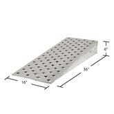 Guardian Aluminum Shipping Container Ramp Wedge - 36" L x 16" W