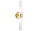 GEORGE KOVACS P5042-248 Saber Vanity Bath Light, 2-Light, 120 Total Watts, 4.75-in H x 20-in W, Honey Gold
