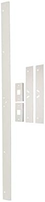 Door Armor Max - Complete Door Reinforcement Set For Jamb Frame Strike Plate - Diy Home Door Security - White