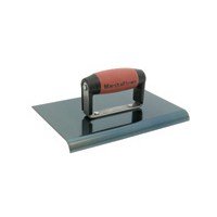 MARSHALLTOWN The Premier Line 159BD 6-Inch by 4-Inch Blue Steel Edger with DuraSoft Handle